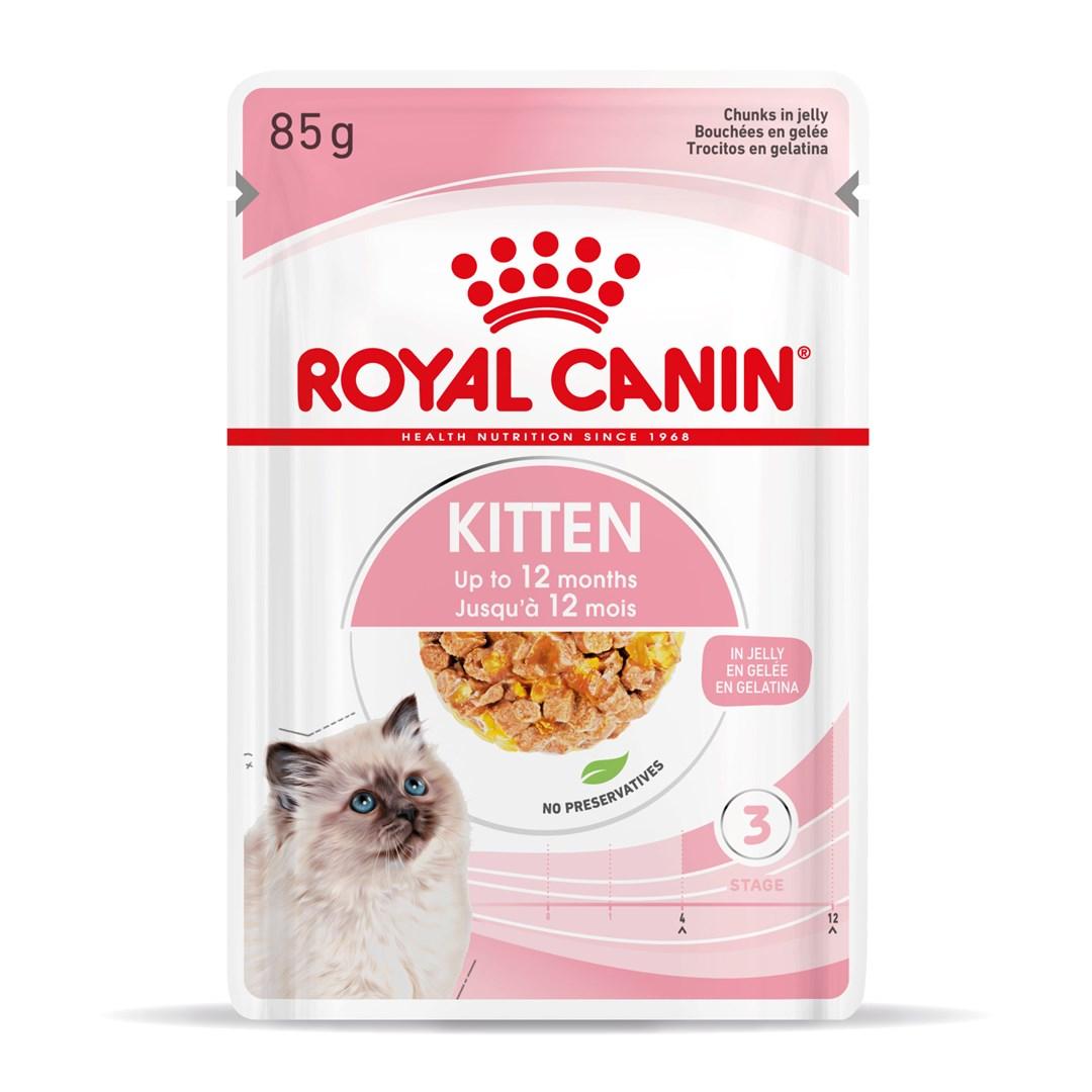 Vådfoder til kattekillinger Royal Canin Kitten i gelé 12×85 g billede