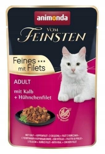 Vådfoder til kat – Animonda Vom Feinsten Kalv & Kyllingefilet, 85 g billede
