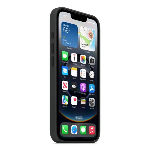 Mobilcover Apple Silicone til 6,1" – Sort
