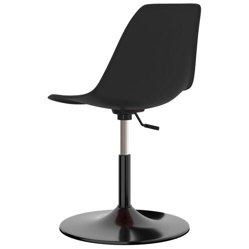 Drejelige spisebordsstole 6 stk. PP sort