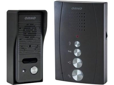 Dørtelefon sæt - ORNO ELUVIO til enkeltfamilie, sort billede