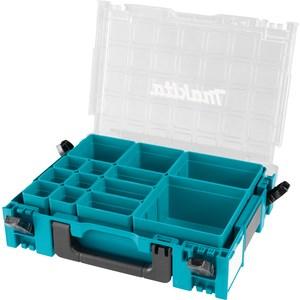 Værktøjskasse Makita - grøn plast, 13 rum (191X80-2)