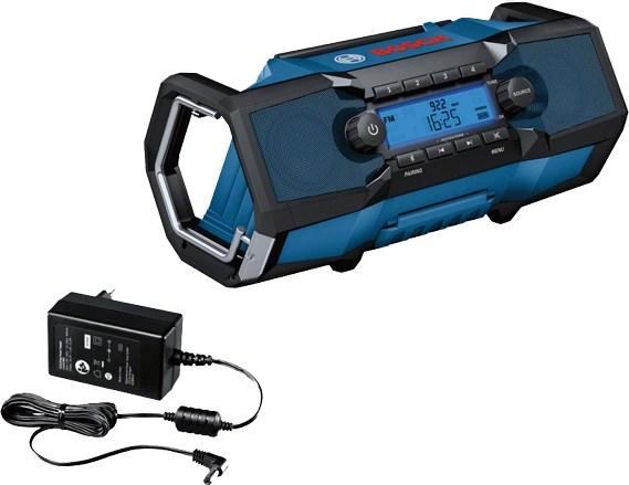 Radio med Bluetooth - Bosch GPB 18V-2 C Professional, bærbar, sort/blå/sølv