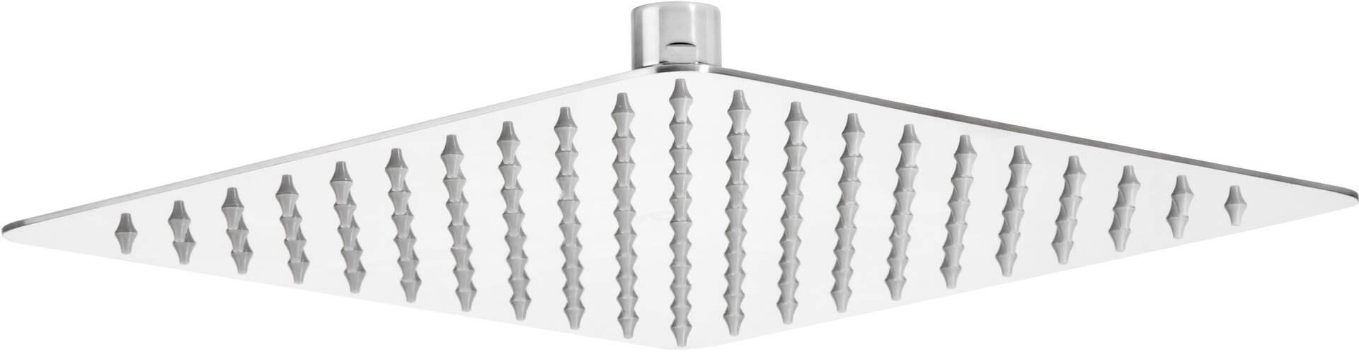 Brusehoved kvadratisk deante - 25 × 25 cm stål billede