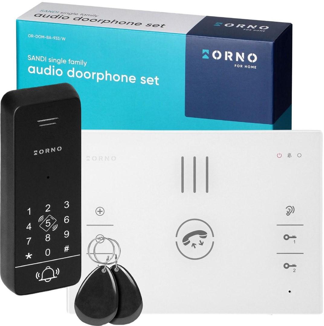 Dørtelefon sæt ORNO SANDI audio - OR-DOM-BA-933/W billede