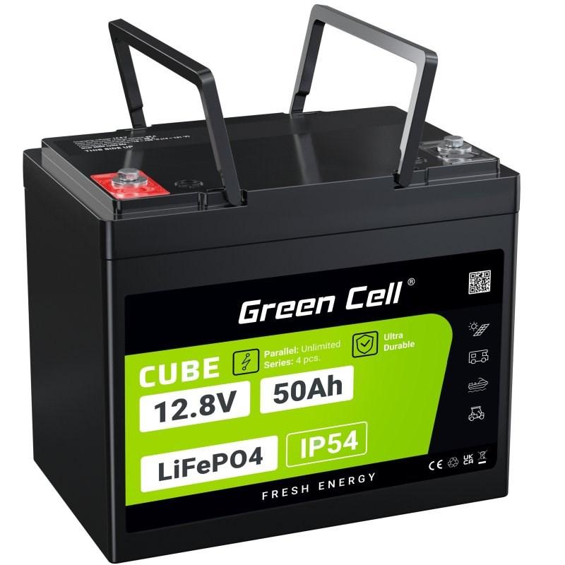 12 V batteri - Green Cell LiFePO4 50 Ah (LFPGC12V50AH) billede
