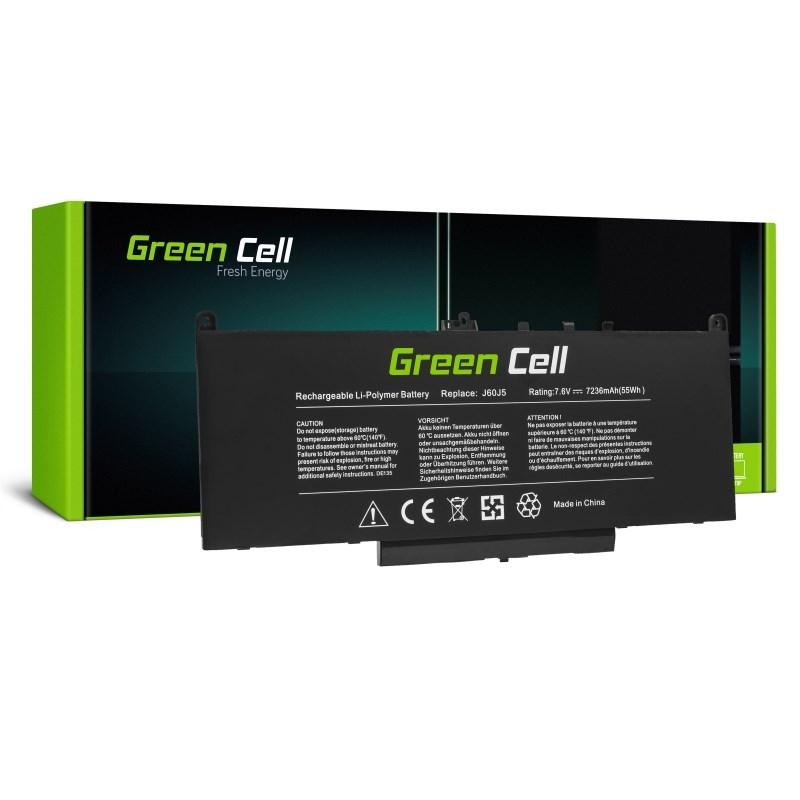 Batteri til bærbar - Green Cell til Dell (Li-Polymer, 7,6 V, 7 236 mAh) billede
