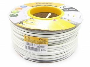 Antennekabel coax Televes CXT 1,02 CU 79% PVC - 100 m rulle (indendørs)