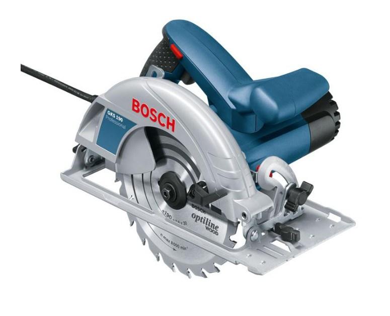 Rundsav Bosch GKS 190 - 19 cm, 1.400 W, 5.500 o/min billede