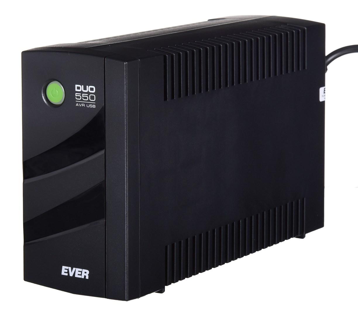UPS strømforsyning Ever DUO 550 AVR USB - 0,55 kVA billede