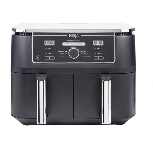 Airfryer Ninja AF400EU Double 9,5 l – varmluftsfriture, 2 zoner, 2.470 W – sort