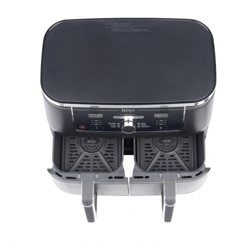 Airfryer Ninja AF400EU Double 9,5 l – varmluftsfriture, 2 zoner, 2.470 W – sort