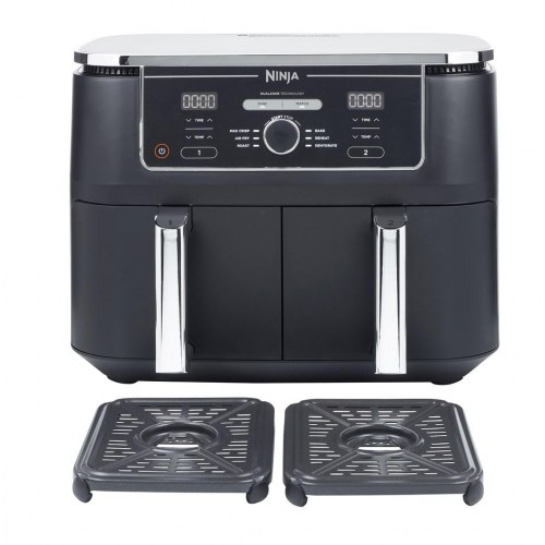 Airfryer Ninja AF400EU Double 9,5 l – varmluftsfriture, 2 zoner, 2.470 W – sort