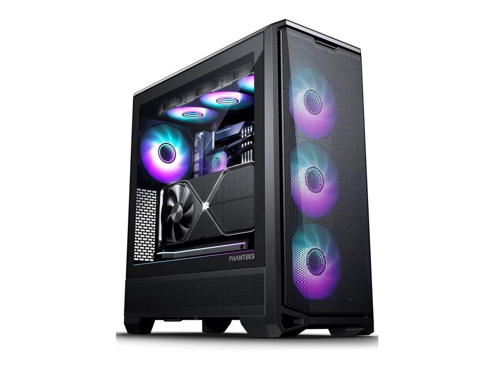 PC kabinet Phanteks Eclipse G400A midi-tower, hærdet glas, D-RGB, sort