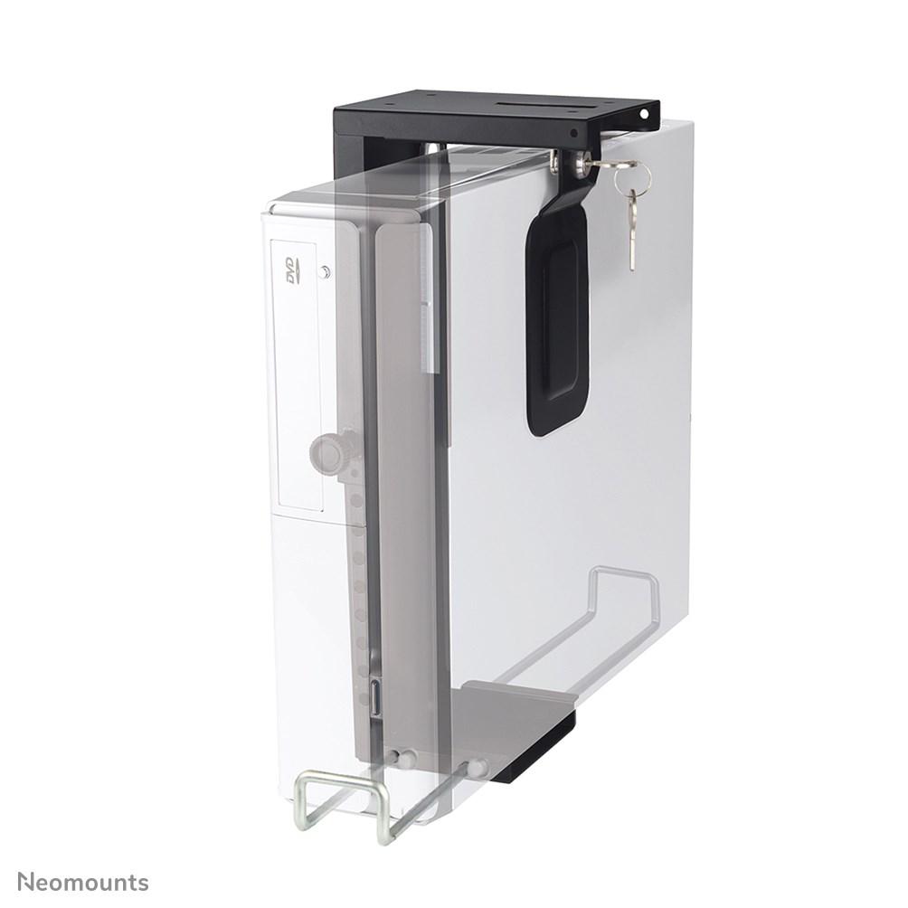 CPU-holder med lås - Neomounts CPU-D075BLACK/LK, universal, maks. 10 kg