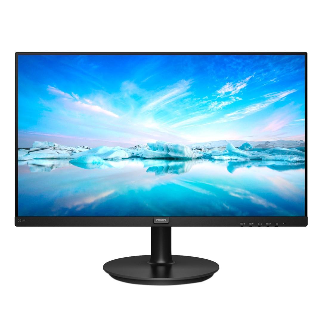 Skærm 21,5" Philips V Line 221V8 - Full HD VA, HDMI, sort billede
