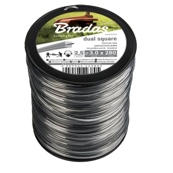 Plantesnor 3 mm - BRADAS Dual Square, 2,5 kg billede