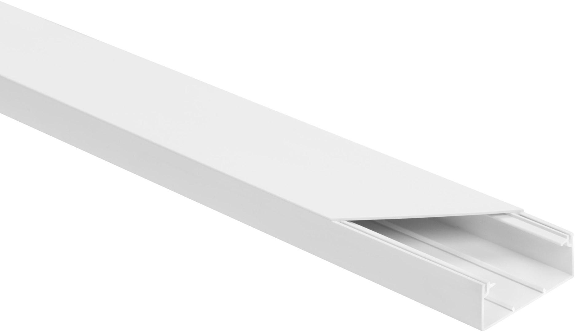 Kabelkanal installationssæt hvid LS 60×25 mm - 2 m (10 stk.) billede