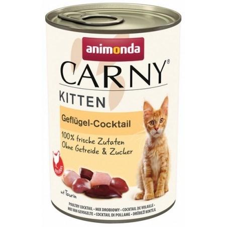 Vådfoder til kattekillinger – Animonda Carny Kitten Geflügel-Cocktail 400 g billede
