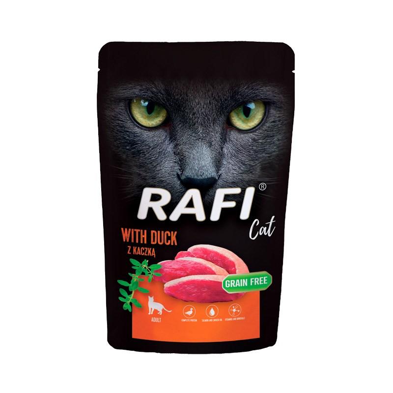 Vådfoder til kat – Dolina Noteci RAFI Adult med and, 100 g billede