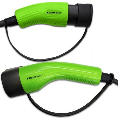Ladekabel Type 2 til elbil - Qoltec, 11 kW, 16 A, 5 m, 400 V