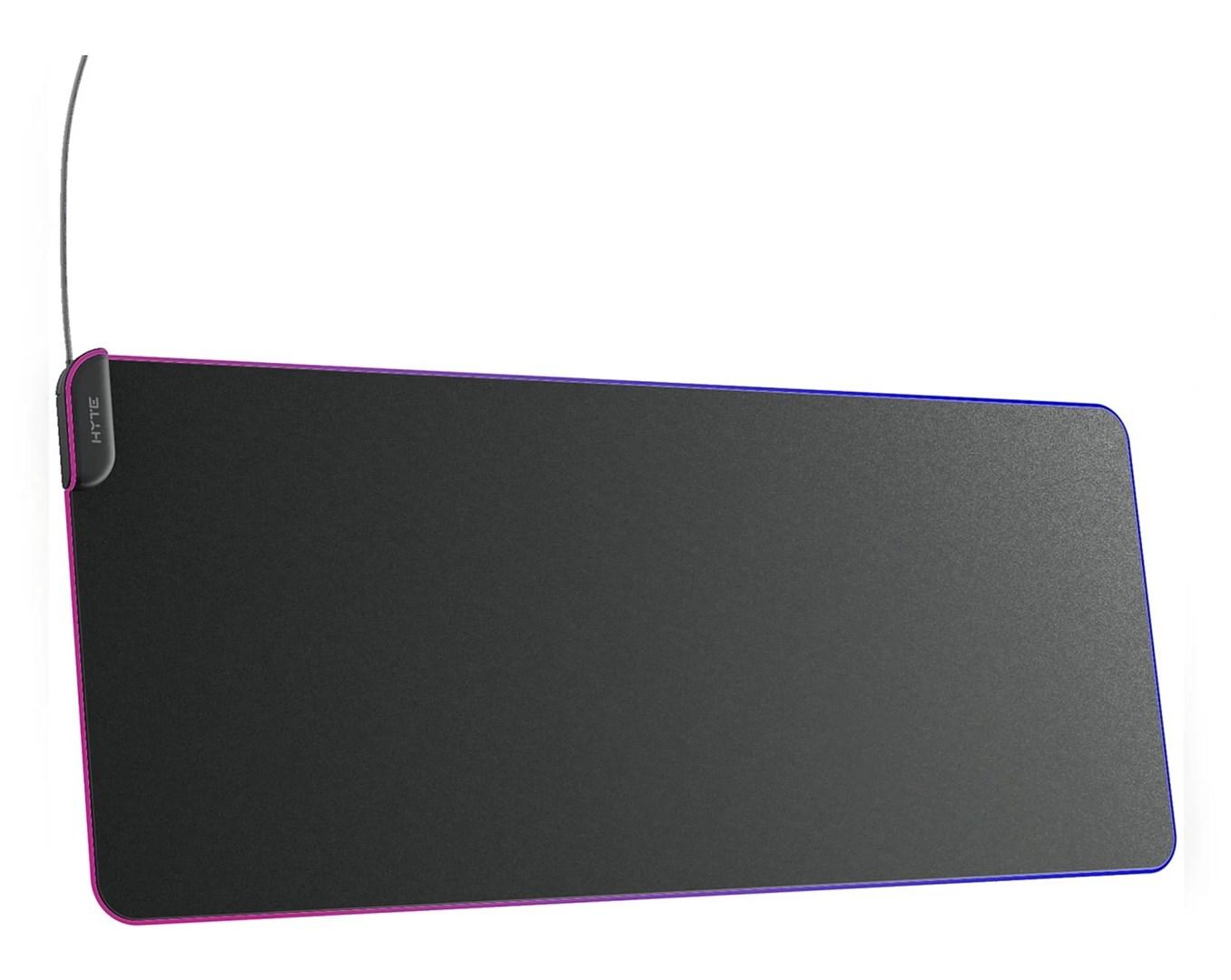 Musemåtte gaming XXL - Hyte CNVS, sort, RGB LED billede