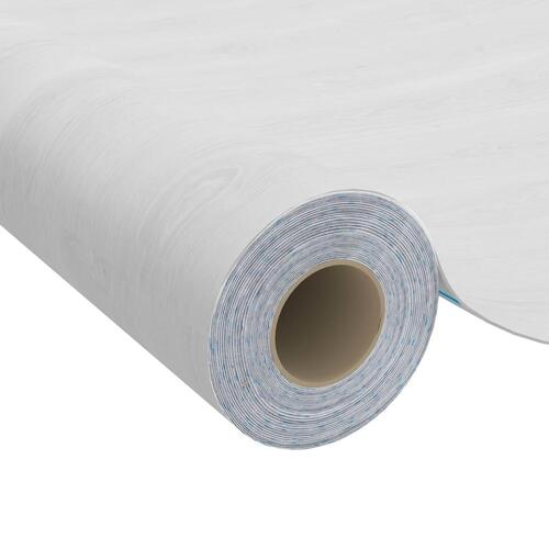 Selvklæbende møbelfolie 2 stk. 500x90 cm PVC hvidt træ