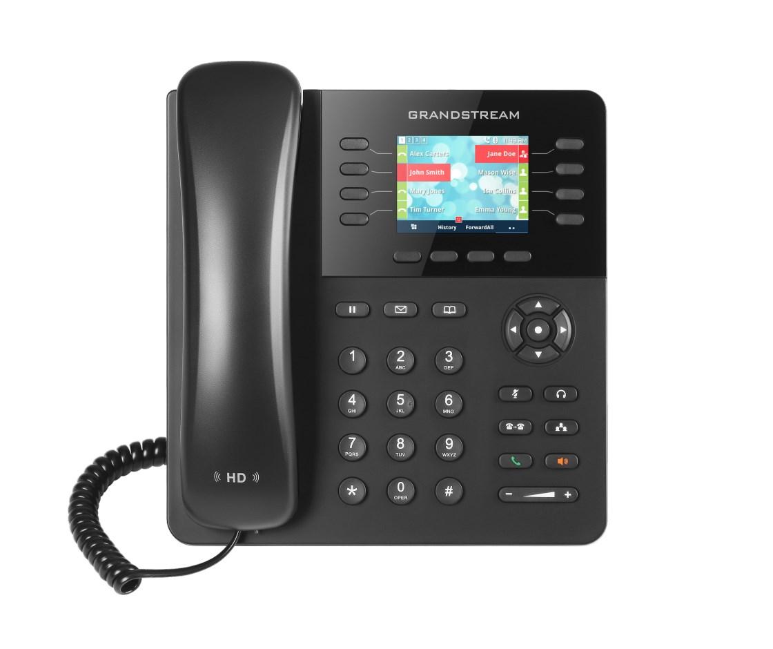IP-telefon Grandstream GXP2135 - sort, 8 linjer, TFT-farveskærm billede