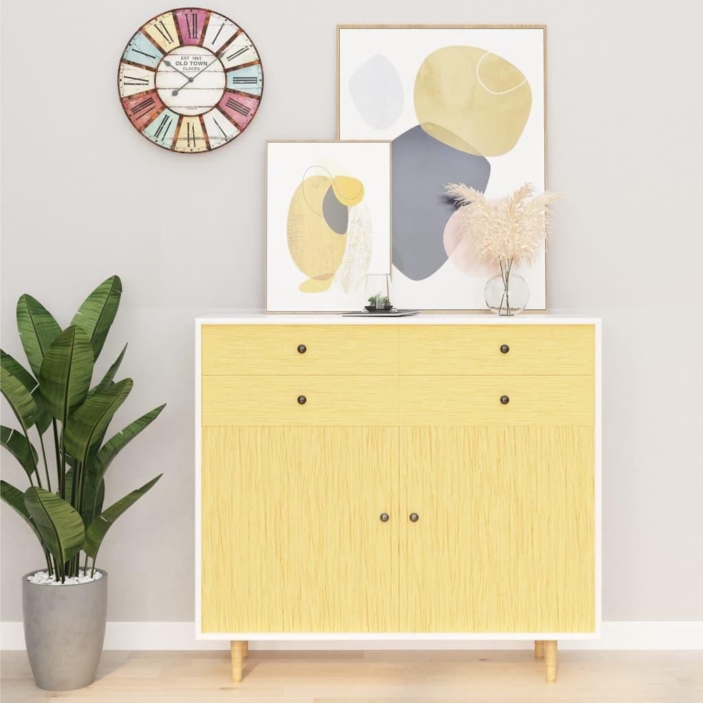 Selvklæbende møbelfolie 2 stk. 500x90 cm PVC japansk egetræ
