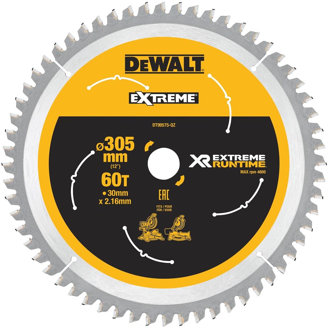 Rundsavklinge 305 mm - DeWALT DT99575-QZ, 60 tænder, 30 mm boring billede