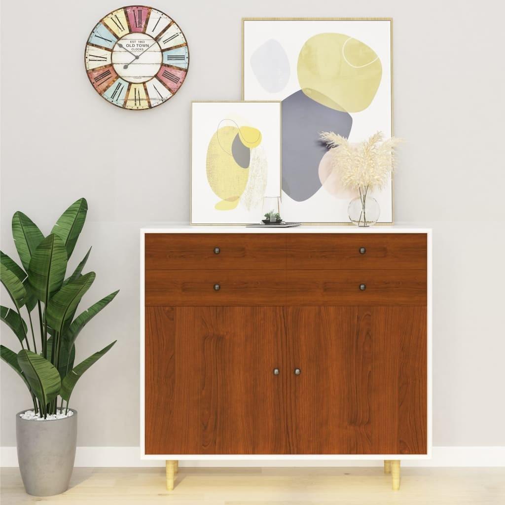 Selvklæbende møbelfolie 2 stk. 500x90 cm PVC lyst egetræ
