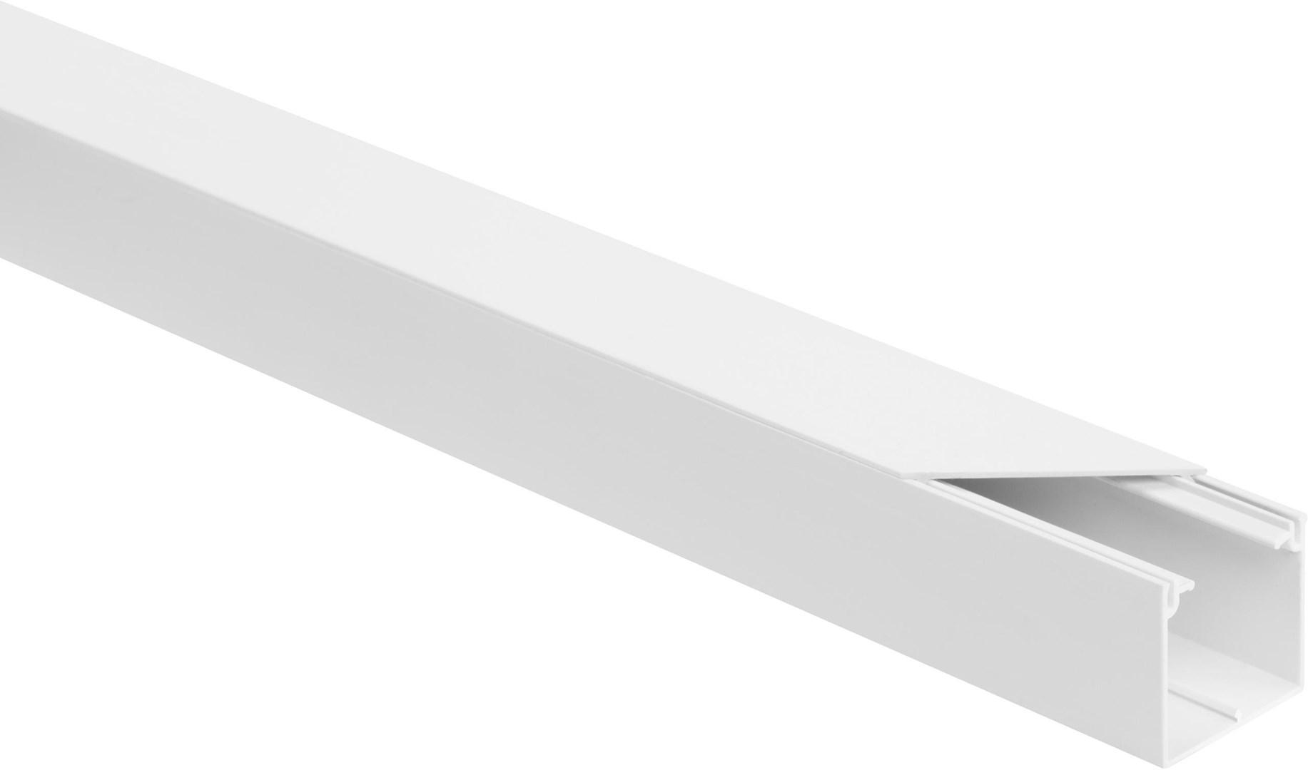 Kabelkanal installationsliste hvid LS 40×40 mm - 2 m (pakke med 10) billede