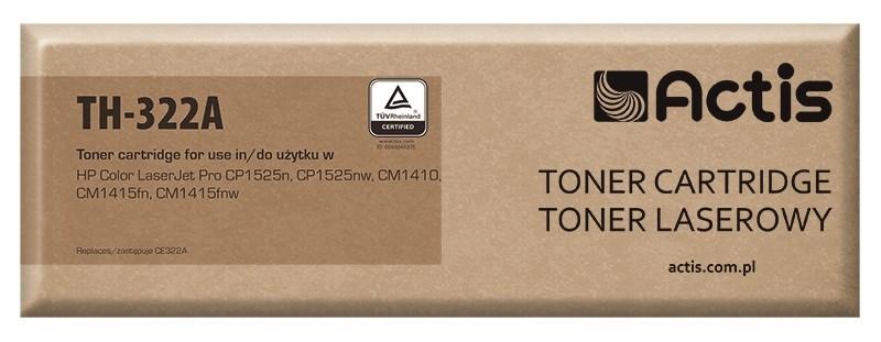 Toner til HP – Actis TH-322A gul, erstatter HP 128A CE322A (standard, 1.300 sider) billede