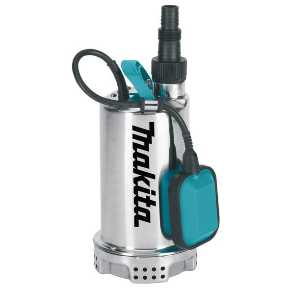 Dykpumpe til rent vand Makita 1.100 W med flyder (INOX) billede