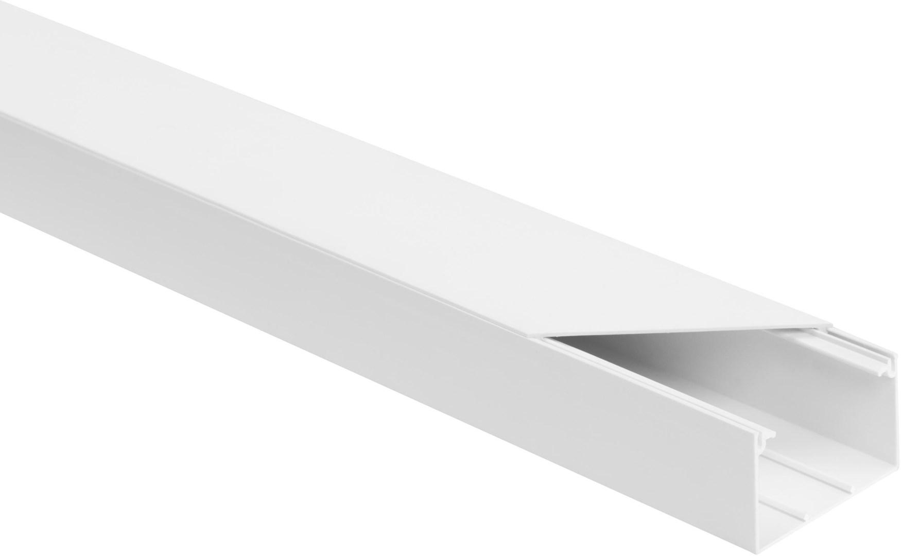 Kabelkanal installationskanal hvid 60Ã40 mm - 2 m (pakke med 8) billede