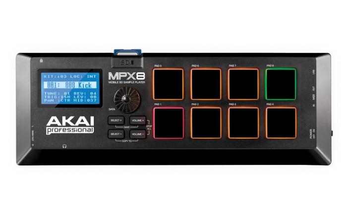 MIDI pad-controller AKAI MPX8 - sort billede