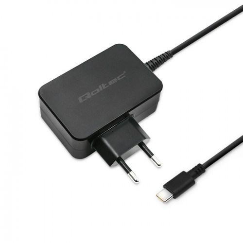 USB-C oplader Qoltec 65 W Power Delivery - sort, 1,2 m billede