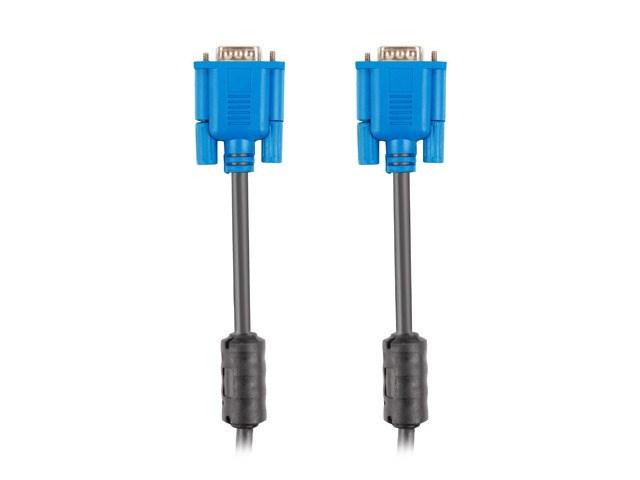 VGA kabel 5 m – Lanberg – 15-pin, sort/blå billede