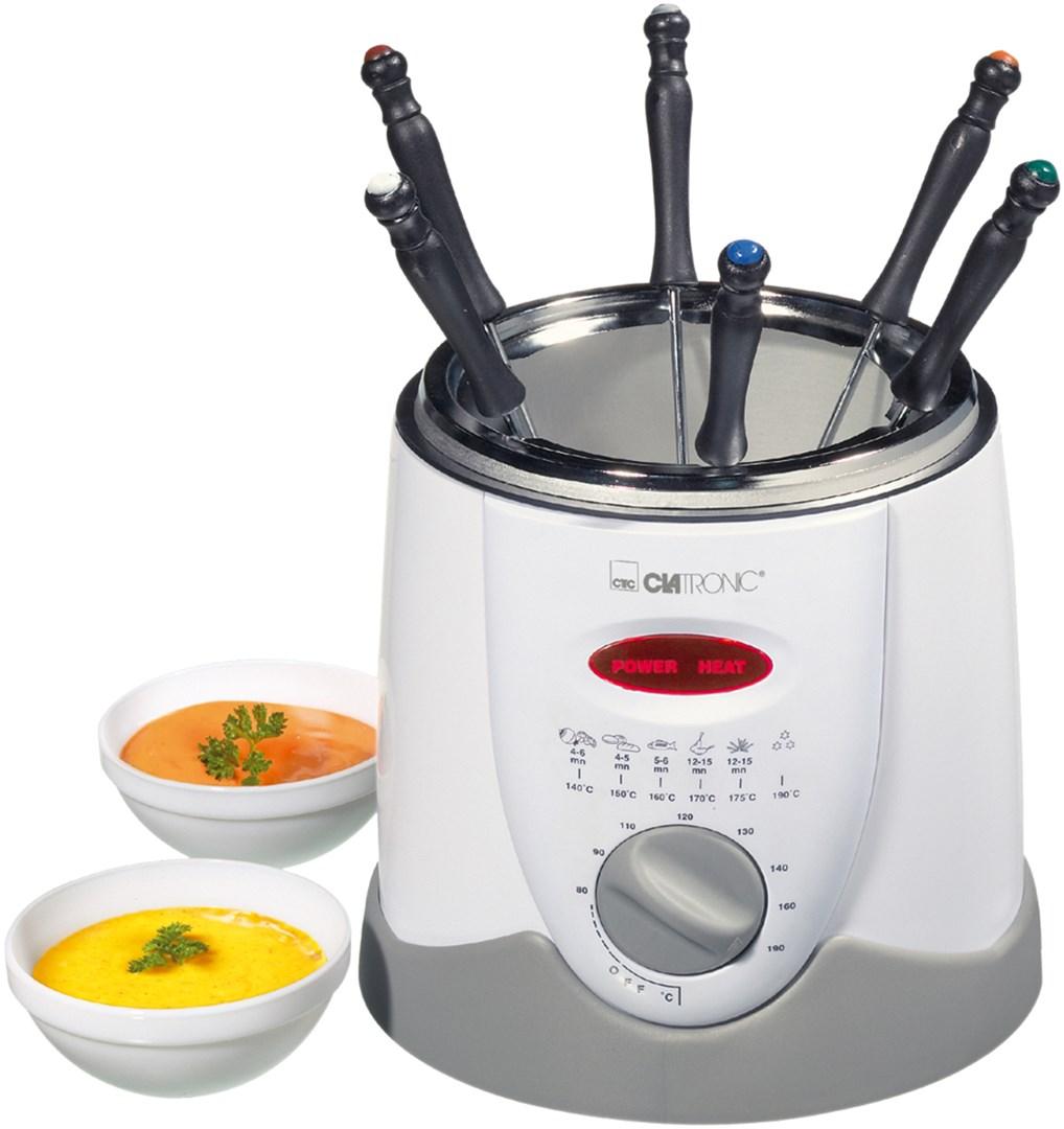 Frituregryde - Clatronic FFR 2916, 1 l, 900 W, hvid/grå