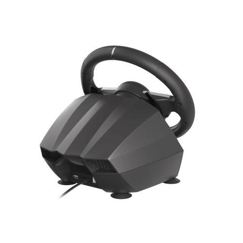 Ratl og pedaler til gaming - NATEC Genesis Seaborg 400, sort/sÃ¸lv, USB (Nintendo Switch, PC, PS4/PS3, Xbox 360/One/One S/One X) billede