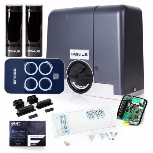 Skydedørsautomatik til port – Genius Blizzard sæt 900 (op til 900 kg)