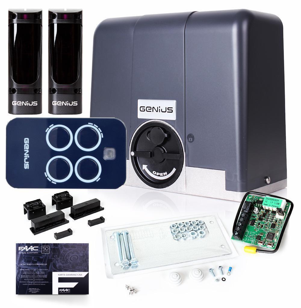 Skydedørsautomatik til port – Genius Blizzard sæt 900 (op til 900 kg)