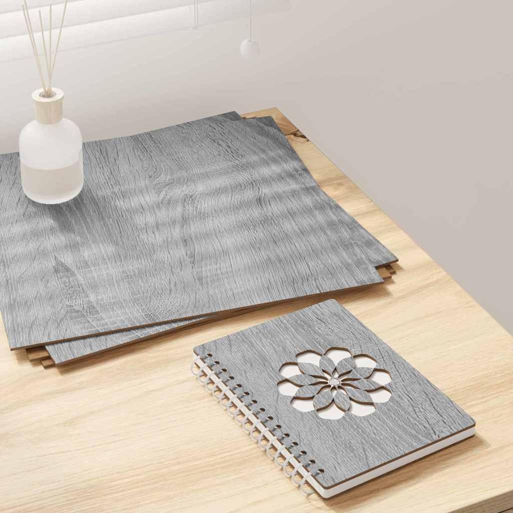 Dekor Panels 12 stk Grå sonoma-eg 30 x 30 x 0.3 cm billede