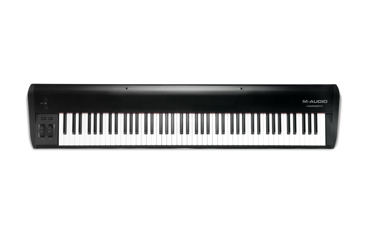 MIDI-keyboard M-Audio Hammer 88 - 88 tangenter, USB, sort/hvid billede