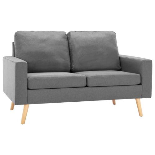2 personers sofa stof lysegrå