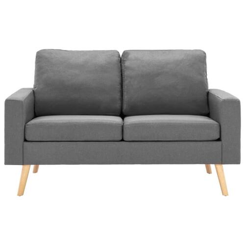 2 personers sofa stof lysegrå