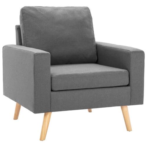 2 personers sofa stof lysegrå