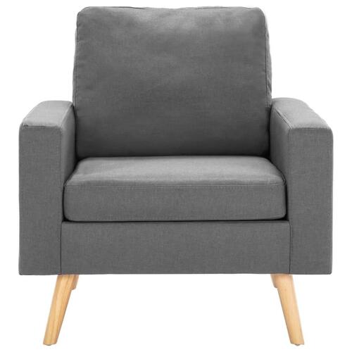 2 personers sofa stof lysegrå