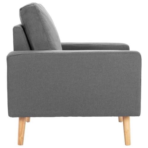 2 personers sofa stof lysegrå