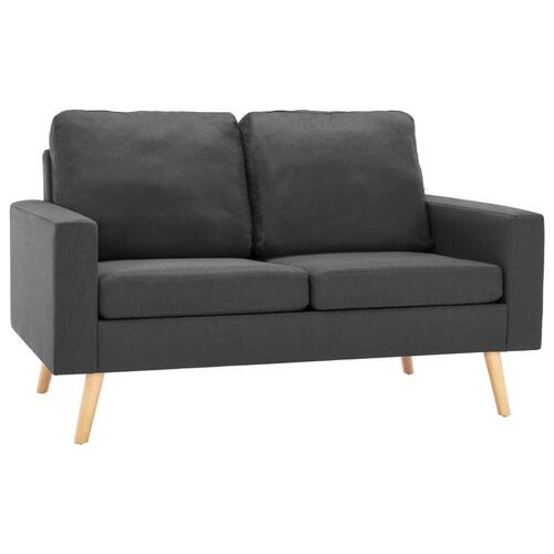 2 personers sofa stof mørkegrå
